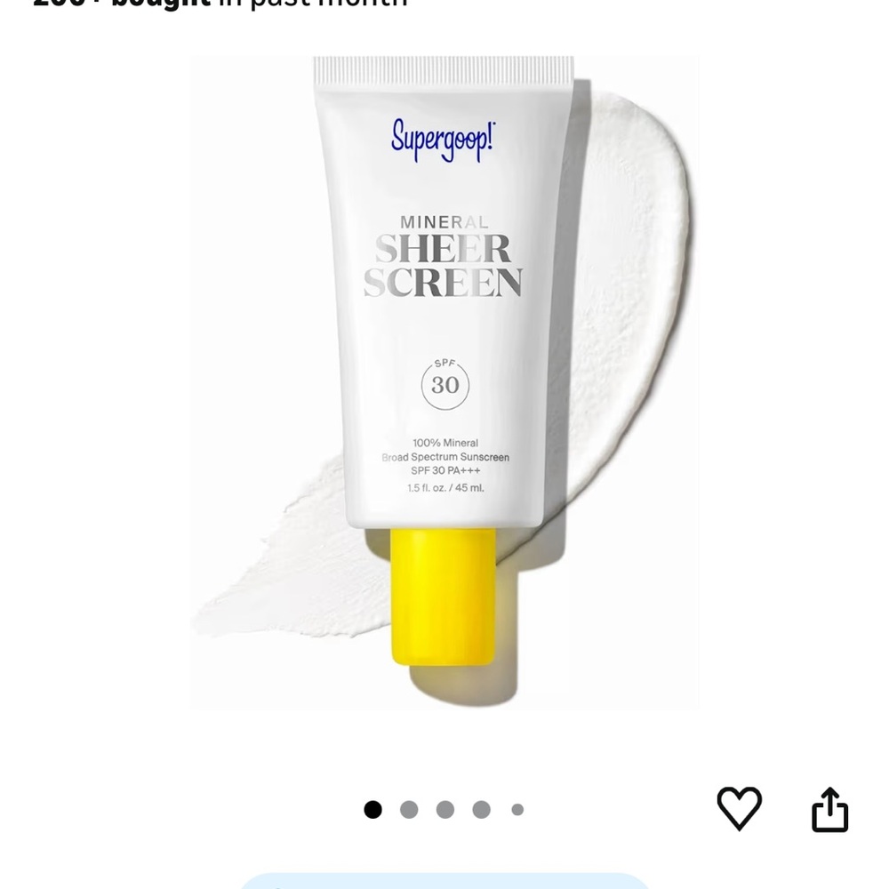 Supergoop! Mineral Sheer Screen SPF 30